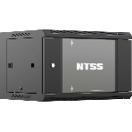 Шкаф коммутационный NTSS NTSS-W9U6045GS-BL настенный 9U 570x450мм пер.дв.стекл 60кг черный 350мм 20.1кг 220град. 370мм IP20 сталь, фото4