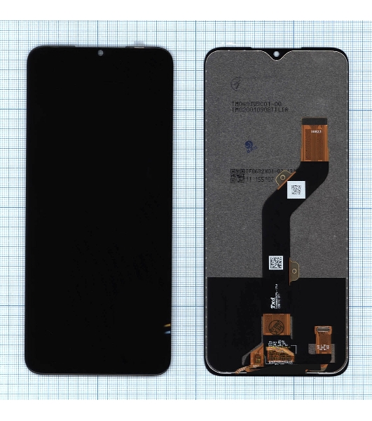Дисплей для Infinix Smart 6 Plus черныйв сборе с тачскрином черный
