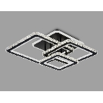 Управляемый светодиодный светильник Ambrella light FA1733/3 BK/CH черный/хром 145W 3000K/4200K/6400K 670*510*150 (ПДУ РАДИО 2.4G), фото 1