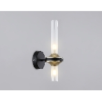Настенный светильник Ambrella light LH55355/2 BK/CGD/CL черный/золото/прозрачный G9/2 max 30W 150*100*320, фото3