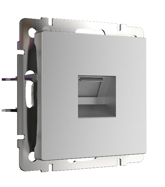 Розетка Ethernet RJ-45 (серебряный)