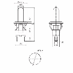 Выключатель-кнопка Rexant 250V 2.5А (2с) ON-(OFF) Б/Фикс белый (мебельная), фото2