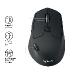 Мышь беспроводная Logitech M720 Triathlon черный, 1000 dpi, радиоканал, Bluetooth, USB, кнопки - 8, фото14