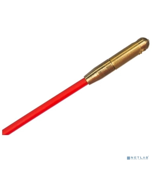 Протяжка кабельная Rexant (мини УЗК в бухте), стеклопруток, d=3,5 мм 50 м, красная