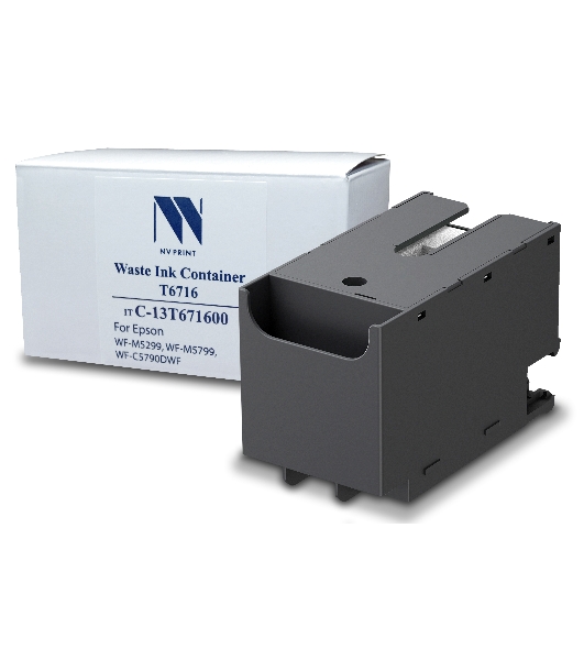 Контейнер для отработанных чернил NVPrint T6716 Epson WF-M5299, WF-M5799, WF-C5790DWF совместимый
