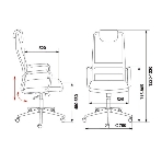 Кресло Бюрократ KB-9N/DG/TW-12 TW-01 TW-11 серый, сетка, фото18