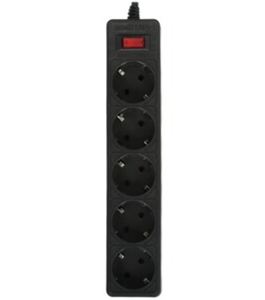 Сетевой фильтр Smartbuy (SBSP-30-K) - 5 роз х 3 м - черный