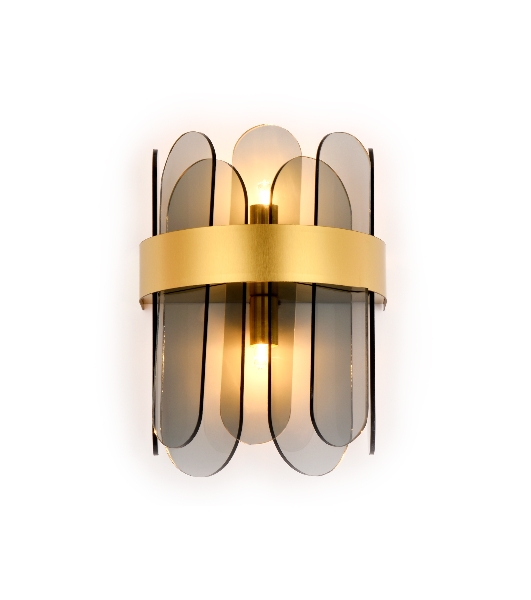 Светильник Ambrella light TR5348/2 GD/SM золото/дымчатый G9/2 max 40W 270*200*140