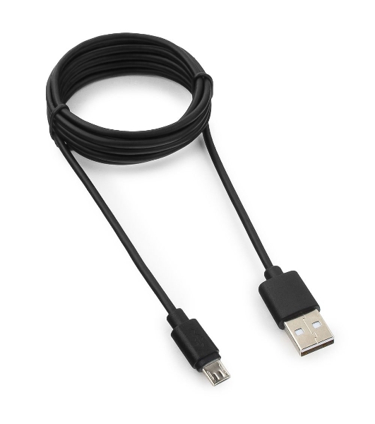 Кабель USB 2.0 Pro Гарнизон GCC-mUSB2-AMBM-1.8M, AM/microBM 5P, 1.8м, черный, пакет