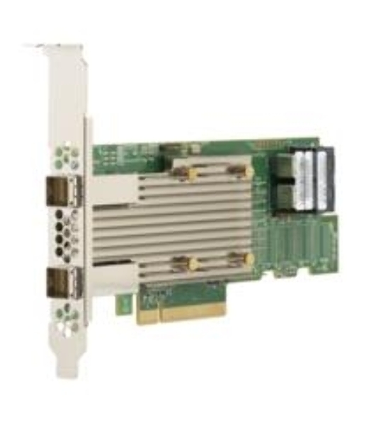 Контроллер LSI SAS 9400-8i8e SGL (05-50031-02), PCIe 3.1 x8 LP, Tri-Mode SAS/SATA/NVMe 12G HBA, 16port(2*int SFF8643+2*ext SFF8644), 3516 IOC