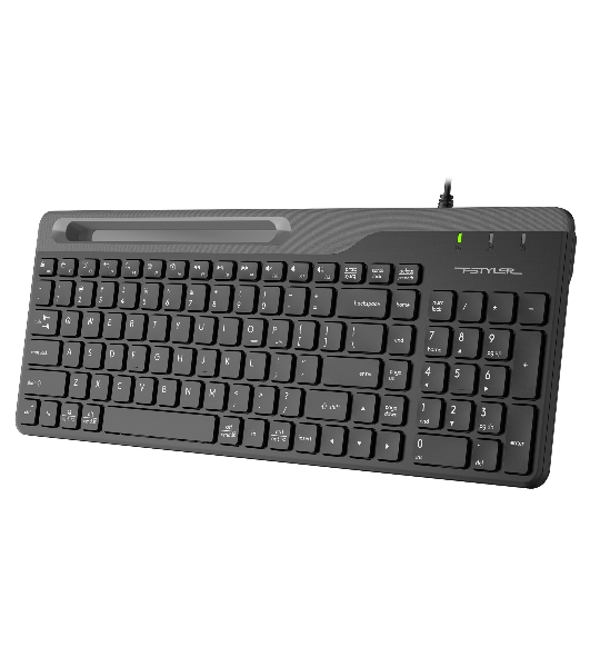 Клавиатура проводная A4Tech Fstyler FK25, USB, черный/серый