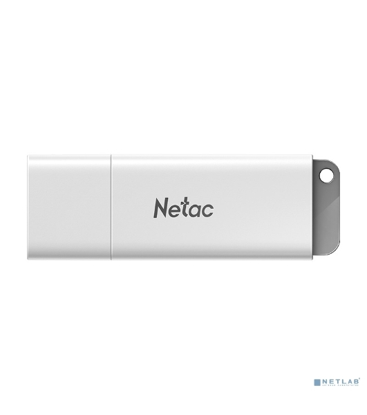 Флешка USB Netac U185 (NT03U185N-016G-20WH), 16Gb, USB 2.0, R/W 25/10, белый/серый