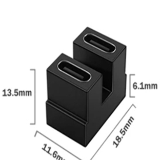 Переходник USB 4 Type-C мама-мама разворот