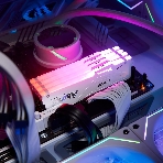 Оперативная память Kingston Fury Beast, DDR5, 32Gb (2x16GB), 5600MHz, CL36, DIMM, радиатор, RGB, белый, фото2