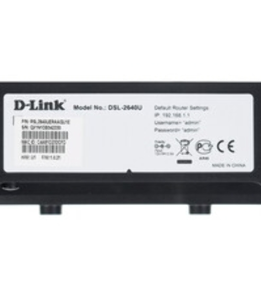 Роутер беспроводной D-Link DSL-2640U/R1A ADSL2+ черный ANNEX А