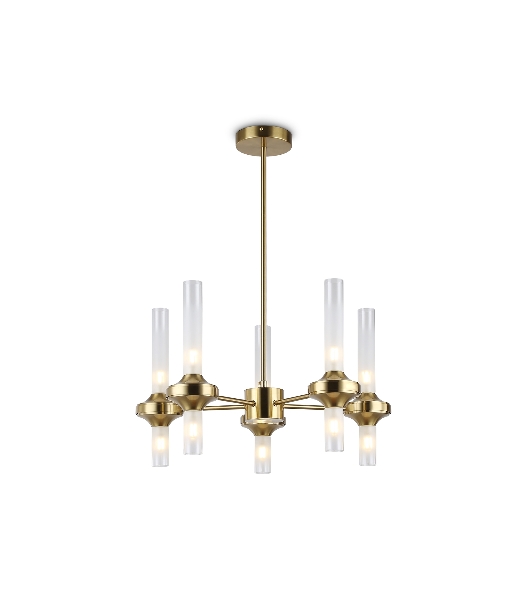 Люстра Ambrella light LH55358/10 BS/CL латунь/прозрачный G9/10 max 30W D550*690