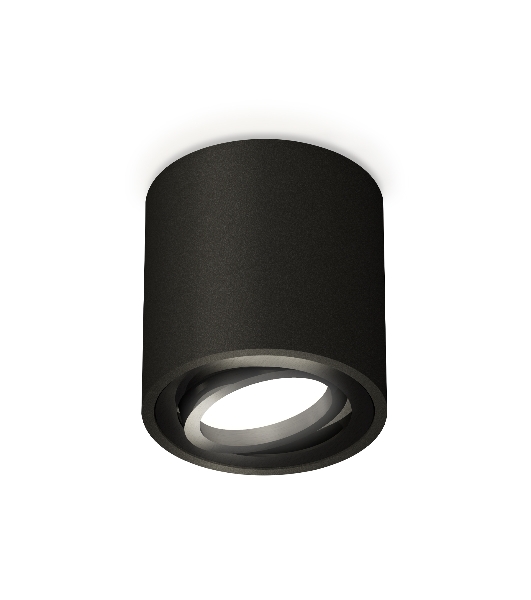 Светильник Ambrella Light XS7532002 SBK/PBK черный песок/черный полированный MR16 GU5.3 (C7532, N7002)