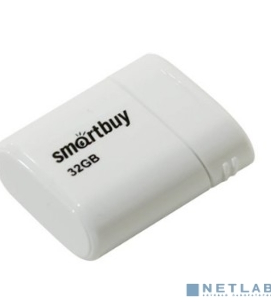 Флешка USB Smartbuy LARA White (SB32GbLARA-W), 32Gb, USB 2.0, R/W 15/5, белый