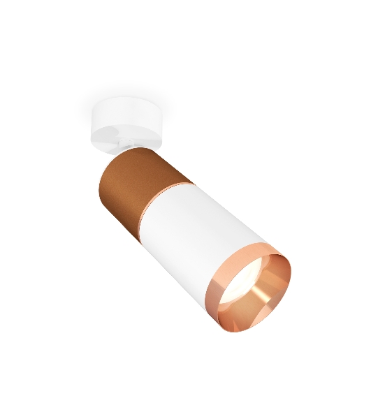 Комплект поворотного светильника Ambrella light XM6312015 SWH/SCF/PPG белый песок/кофе песок/золото розовое полированное MR16 GU5.3