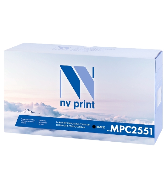 Картридж лазерный NVPrint совместимый Ricoh Aficio MP C2551 черный для MP C2031/C2051/C2051AD/C2501/C2531/C2551/C2551AD (10000k)