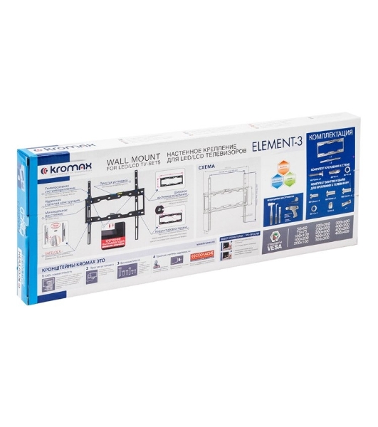 Кронштейн для LED/LCD телевизоров Kromax ELEMENT-3 черный