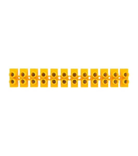 Клеммная винтовая колодка Rexant KВ-14 6-14, ток 20 A, полиэтилен желтый (10 шт./уп.)