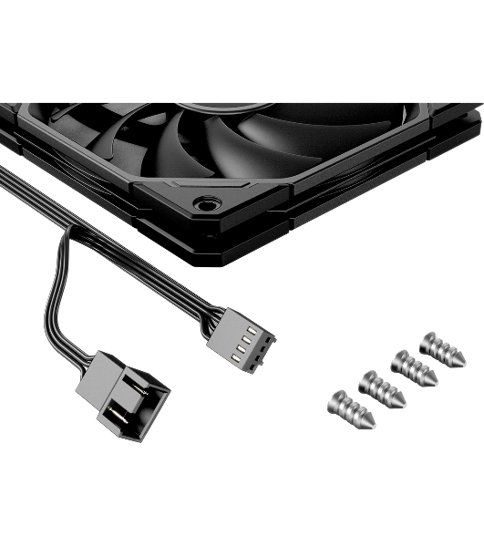 Вентилятор для корпуса ID-Cooling TF-12015-K черный, 120 мм, 2200 об/мин, 32.3 дБ, 4 pin