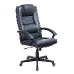 Кресло руководителя Бюрократ T-9906N/BLACK черный, кожа, фото 1