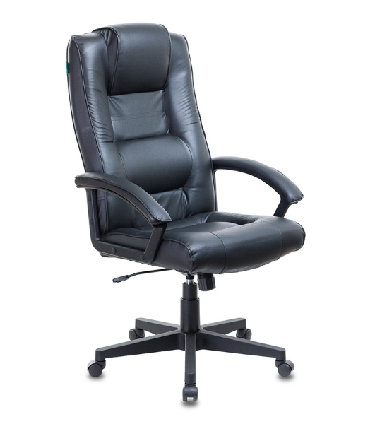 Кресло руководителя Бюрократ T-9906N/BLACK черный, кожа
