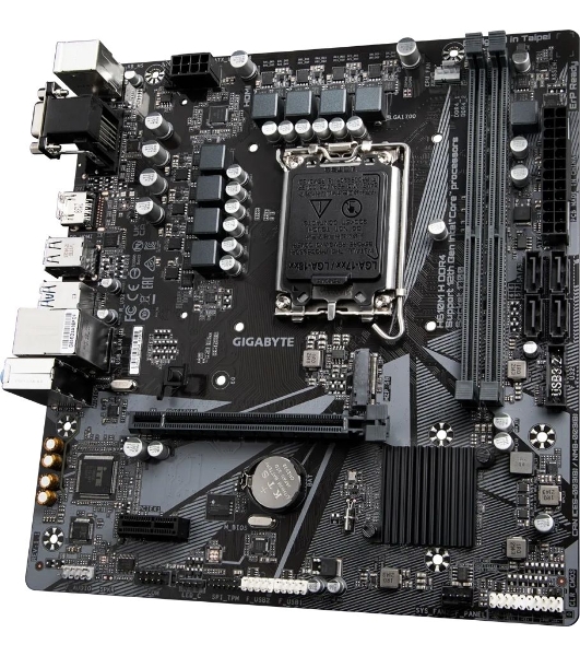 Материнская плата Gigabyte H610M-H DDR4, LGA 1700, Intel H610, 2xDDR4, 4xSATA, 1xM.2, 1xPCIe 4.0 x16, 2xPCIe 3.0 x1, 1xVGA, 1xHDMI, 1x1Gb LAN, 4xUSB-A 5Gbps, 2xUSB-A 2.0, 1xPS/2, 3x3.5 мм, 7.1, mATX