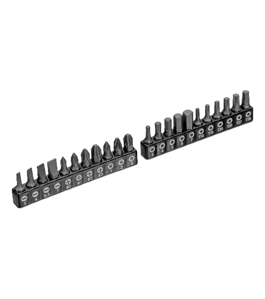 Набор инструментов Denzel 1/2', 1/4', CrV, S2, пластиковый кейс, 122 предмета
