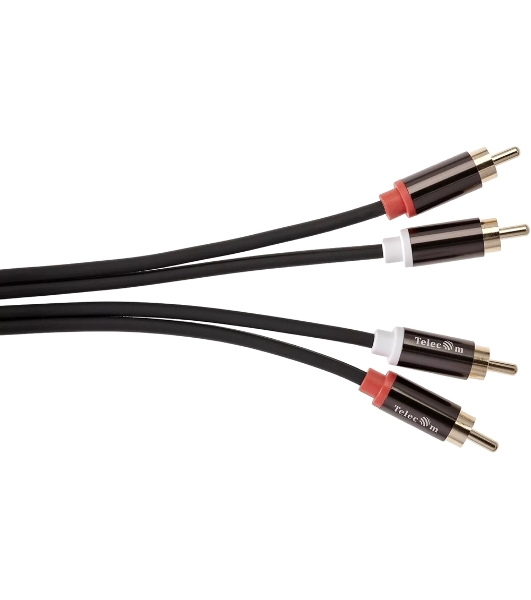 Кабель соединит 2xRCA (M) - 2xRCA (M),1.5m, TelecomPRO TAV7158M-1.5M