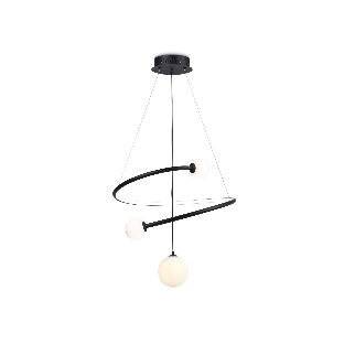 Светильник Ambrella light FL66303 BK черный 39W 3000K-6400K+G9 D500*1200 (ПДУ ИК)