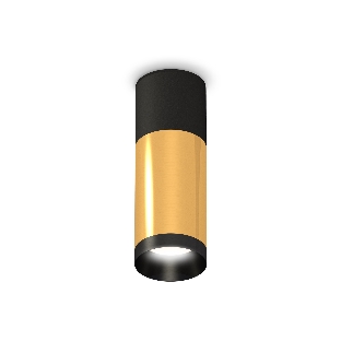 Светильник Ambrella Light XS6327040 PYG/SBK/PBK золото желтое полированное/черный песок/черный полированный MR16 GU5.3
