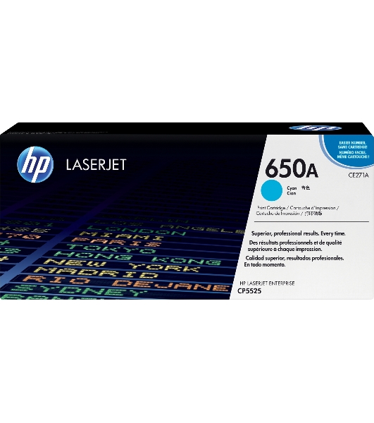 Картридж лазерный HP CE271A голубой для CLJ CP5520/5525 15000 стр.