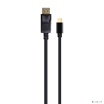 Кабель miniDP<->DP Cablexpert CCP-mDP2-6, 20M/20M, v.1.2, 4K, 1.8м, черный, позол.разъемы, пакет, фото4