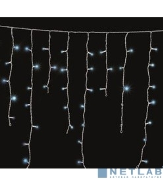 Гирлянда Neon-night Айсикл (бахрома) светодиодный, 1,8 х 0,5 м, белый провод, 230 В, диоды синие, 48 LED