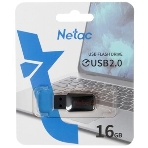 Флешка USB Netac U197 (NT03U197N-016G-20BK), 16Gb, USB 2.0, R/W 25/10, черный/красный, фото12