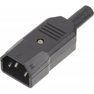 Вилка Lanmaster LAN-IEC-320-C14/90 угловая