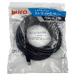 Патч-корд Buro UTP 4 пары cat.5e CCA molded 10м черный RJ-45 (m)-RJ-45 (m), фото 1
