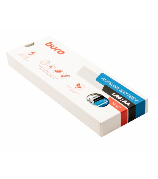 Батарея Buro Alkaline LR6 AA (10шт) коробка