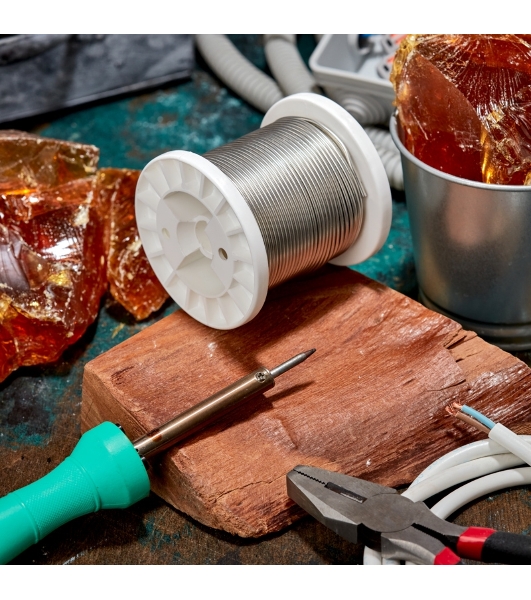 Припой Rexant ПОМ-3, 500г, Ø2мм, (олово 97%, медь 3%), бессвинцовый, ГОСТ 21931-76, катушка