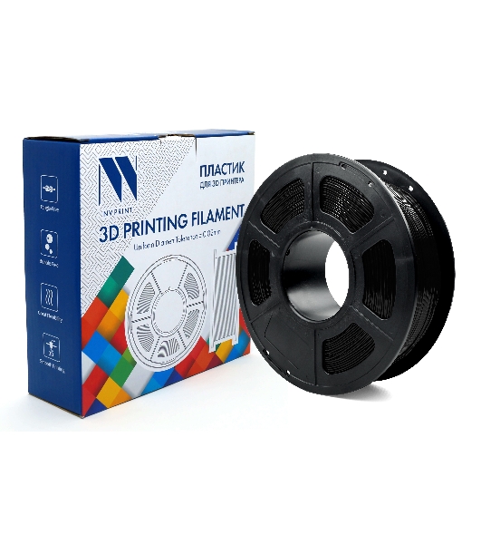 Филамент NVPrint TPU Black для 3D печати диаметр 1.75мм масса 1 кг