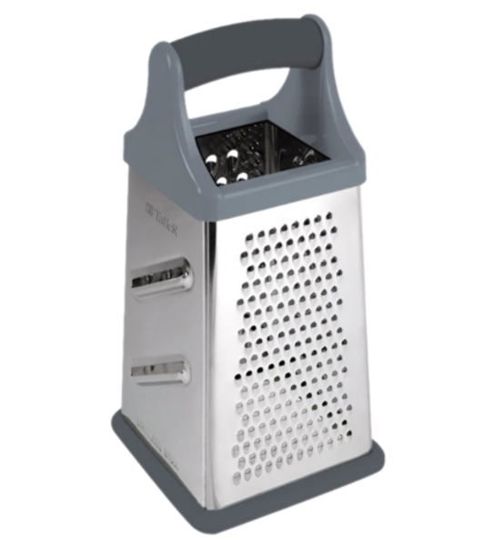 Терка TalleR TR-21922 Размер: 10,2x10,2x21 см.с контейнером 4 в 1