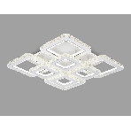 Управляемый светодиодный светильник Ambrella light FA1737/4+4 WH/CH белый/хром 215W 3000K/4200K/6400K 720*720*120 (ПДУ РАДИО 2.4G), фото2