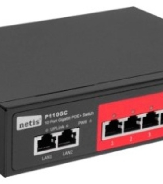 Коммутатор 10PORT Netis P110GC 10/100/1000M 8POE+2XGE