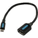 Адаптер переходник Vention OTG USB 2.0 AF/micro B 5pin - 0.15м, фото2