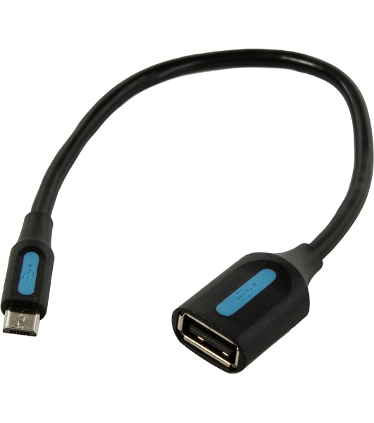 Адаптер переходник Vention OTG USB 2.0 AF/micro B 5pin - 0.15м