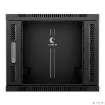 Шкаф телекоммуникационный настенный Cabeus SH-05F, 19', 9U, 501х600х600 мм (ВхШхГ), дверь: стекло, сварной, черный, фото3