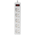 Сетевой фильтр Smartbuy SBSP-30-W One, 10А, 2 200 Вт, 5 розеток, длина 3,0 м, белый (SBSP-30-W)/45, фото5